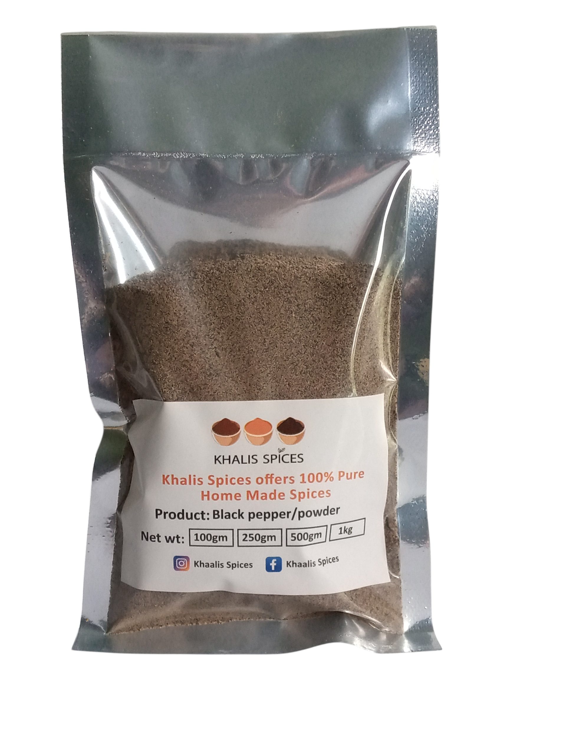 Kali Mirch Powder/Black Pepper powder (100 Grams )
